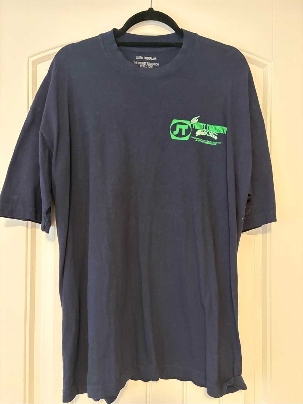 Justin Timberlake Navy Graphic Logo T-Shirt